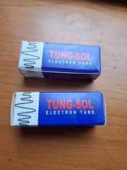 Matched Pair Tung Sol 12AX7 / ECC83 pre-amp tubes, NOS