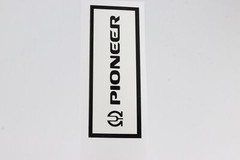 Pioneer logo badge Sticker Decal waterproof 108mm(4.25&Prime;)X40mm(1.57&Prime;)