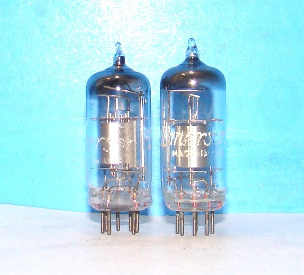 1S5 Emerson AA5 battery vintage radio audio vacuum tubes 2 valves tested 1S5