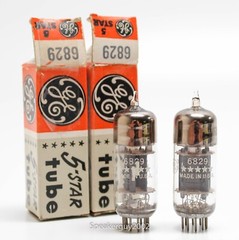 2 – GE General Electric 5-Star 6829 Vacuum Tubes / KT2