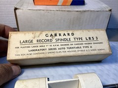 Vintage GARRARD Large Hole 45rpm Record Spindle Type LRS3 Record Changer