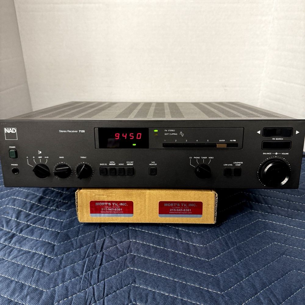 NAD 7130 VINTAGE AM/FM STEREO RECEIVER – SERVICED – CLEANED – TESTED