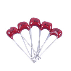 5pcs MICA Capacitor 20pF 500V Red 5mm Silver Radial Radio