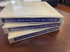 3x NEW Sealed Sony SLH-7-550 Reel to Reel Tape 7&Prime; 1800ft Ultra Low Noise Japan