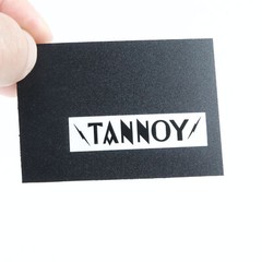 Tannoy logo badge Sticker Decal waterproof 52mm(2.04&Prime;)X13mm(0.51&Prime;)