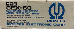 Pioneer GEX-60 Component Car Stereo AM/FM Electronic Tuner