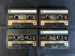 MAXELL XLII 46 Type II Position High Bias Cassette Tapes Used (Lot of 4).