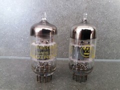 Matched pairs NOS Westinghouse = GE 6201 aka ECC81 12AT7 5965 E180CC 6414 6829