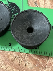 pair 2 rubber reel table spindle hold-down knobs Ampex Telex Otari+