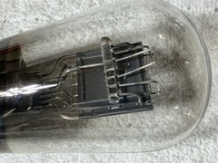 National Union 483 Type 45 Globe Tube 5 Volt Power Triode Black Plate Engraved