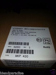 100x NEW BC VISHAY MKP420 1.5nF 630V 1500pF 2% 5mm CAP HI-END TUBE AUDIO !
