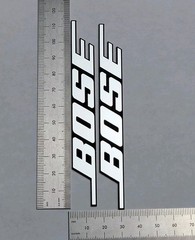 Bose Speaker Badge Logo Emblem Large Size Pair – Brushed Silver