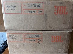 JBL LE15A Alnico 15&Prime; Woofer Pair Matching Serial Cloth Edge Repaired W/ Orig Box