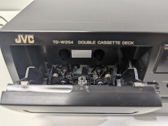 JVC TD-W254BK Dual Auto Reverse Cassette Deck, Dolby B & C,HX Pro