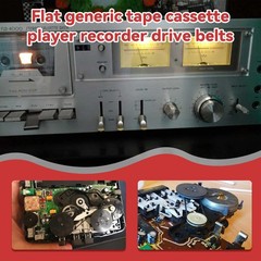 Recorder Rubber Belts – Cassette Repair Maintenance Width 3MM, Black