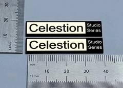Celestion Studio Series Speaker Badge Logo Premium Gold Pair With Adhesive