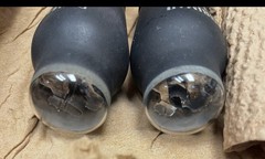 VERY RARE NOS GLASS TUBES MATCH PAIR L63 / 6J5G BRIMAR VINTAGE 1950&rsquo;S [] GETTERS