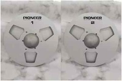 One Pair 10.5 » Silver Pioneer Tape reel High Quality Aluminum Take Up Reel