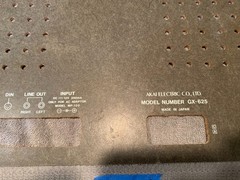 Akai GX-625 Reel to Reel Player Parting Out – Rear Panel