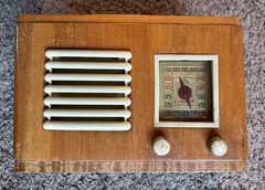 Vintage General Television and Radio Corp Model 19 2A 5 Radio – Untested -USA