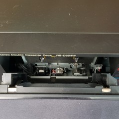 Technics RS-D224W Stereo Double Audio Cassette Deck Vintage -Working-