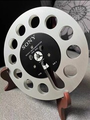 One pair silvery TAPE REEL Sony 7&Prime; inch Light Metal Aluminum Take Up Reel