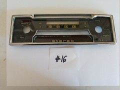 Becker Mexico Cassette AM/FM Radio Face plate with chrome bezel