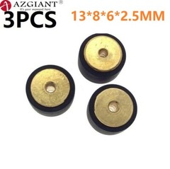 2pcs 13*8*6*2.5mm Radio Roller Bronze Hub Pinch Roller Pulley for Akai GXC-730D