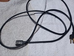 Vintage Belden 7A-125V 3-Prong Oval AC Power Cord For HP, AMPEX, ALTEC and More