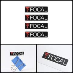 Focal Sound waterproof logo badge Sticker Decal 43mm(1.7&Prime;)X11mm(0.43&Prime;)