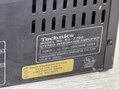 Technics SU-Z760 Integrated Stereo Amp Phono CD Tape Tuner RCA Inputs Super Bass