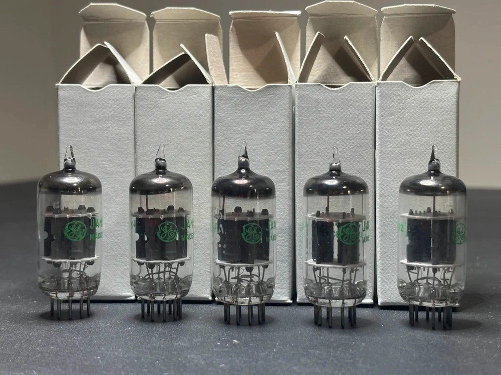 Five GE General Electric JAN 5751 Vacuum Tubes Tested NOS Quality Original Boxes