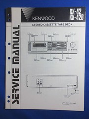 Kenwood KX-42 KX-42B Cassette Service Manual Factory Original The Real Thing
