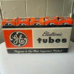 Vintage GE Electronic Tubes Lot 6AB4 12AU7A 12AT7 ECC81 35W4 General Electric