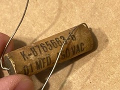 NOS Vintage Cornell-Dubilier .01 uf 460v Paper Tone Capacitor TESTS .015 .018