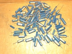 100 x AJAX « Blue Molded » Capacitor Pulls 200v *.022-.027-.018-.056-.15 etc…#9