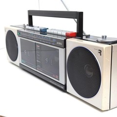 AIWA CS-W33 Stereo Double Cassette Deck Radio Recorder AM FM Dubbing Working