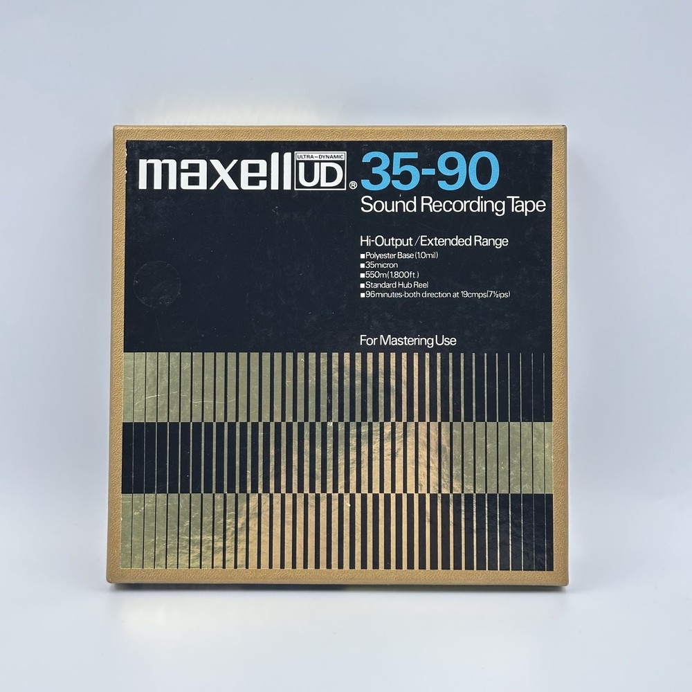 Maxell UD 35-90 Reel to Reel Tape 7&Prime; NOS Opened – 1800ft 1/4&Prime; Made in Japan