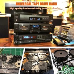 High-Quality Cassette Recorder Rubber Belts – 100 Pcs, 40-135mm Compatibility