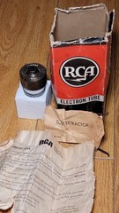 RCA 4CX250B 7203 NOS W BOX & ORIGINAL PAPER WORK – SOLD AS IS