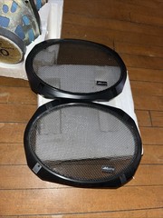 Vintage SANYO AUDIO SPEC Separate Woofer SP780 6×9 with Grill Cover NOS