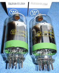 2 NOS Westinghouse 23JS6A / 21JS6A Vacuum Tubes – 30-Watts Audio or Transmitting