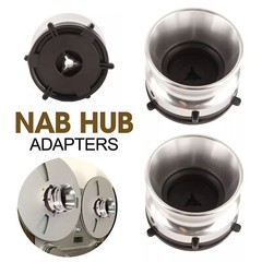 1-Pair NAB Hub Adapter Professional Polished Aluminum Alloy 10 inch Opener