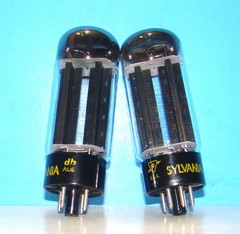 5U4GB Sylvania radio audio amplifier vintage vacuum tubes 2 valves tested 5U4GA