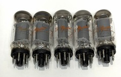 (1) FENDER 6V6GTA Tube Made In USA By RCA Coin Base B&K 700 606 & Current Tested