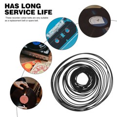 90 Pcs Radio Tape Belt Cassette Deck Belts Player Rubber Traction