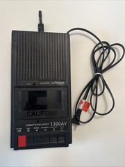 CALIFONE CASSETTE RECORDER PLAYER MODEL 1300 AV VINTAGE WORKS