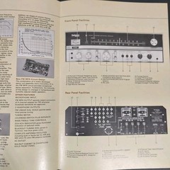 Vintage 1973 Technics SA-5400X Receiver Original Sales Brochure Fold-Out Rare