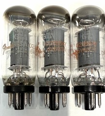 (1) FENDER 6V6GTA Tube Made In USA By RCA Coin Base B&K 700 606 & Current Tested