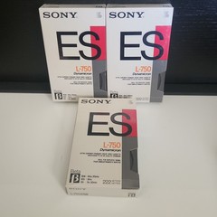 3x SONY ES L-750 Beta Tapes – Brand New Sealed – Free Shipping